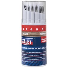 Sealey 11 Piece Brad Point Wood Drill Bit Set