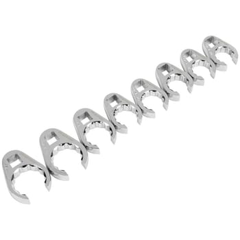 Sealey 8 Piece 1/2" Drive Crow Foot Spanner Set Metric