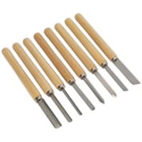 Sealey AK60/8 8 Piece Wood Turning Tool Set 