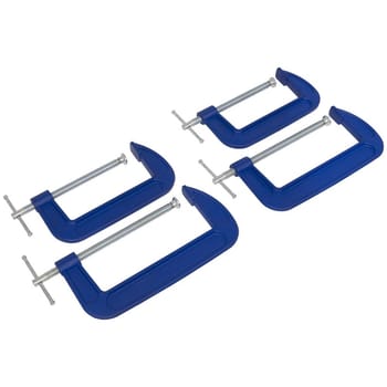 Sealey 4 Piece 150mm and 200mm G Clamp Set