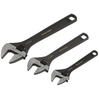 Sealey 3 Piece Adjustable Spanner Set Phosphate Finish