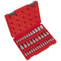 Sealey 38 Piece Combination Drive Torx / Security Torx Socket and Socket Bit Set 
