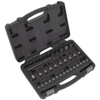 Sealey 38 Piece Combination Drive Torx and Security Torx Socket Bit Set