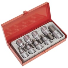 Sealey 9 Piece 1/2" Drive Hexagon Socket Bit Set