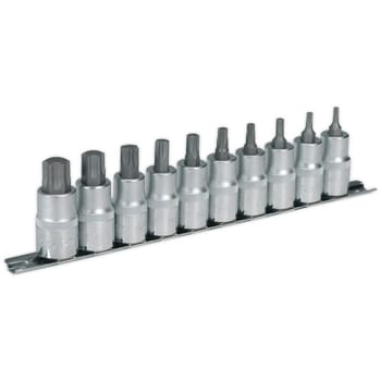 Sealey 10 Piece 1/2" Drive Torx Socket Bit Set