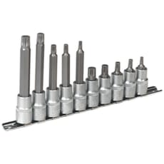 Sealey 10 Piece 1/2" Drive Spline Socket Bit Set