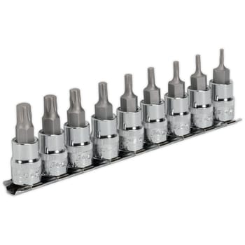 Sealey 9 Piece 3/8" Drive Torx Plus Socket Bit Set