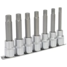 Sealey 7 Piece 1/2" Drive Ribe Socket Bit Set