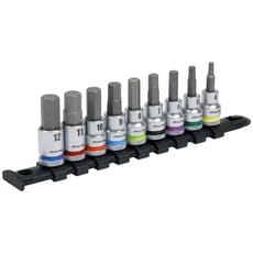 Sealey 3/8" Drive Colour Coded Hexagon Socket Bit Set