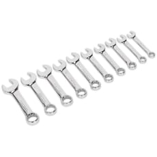 Sealey 10 Piece Short Combination Spanner Set Metric