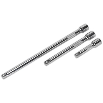 Sealey 3 Piece 3/8" Drive Socket Extension Bar Set
