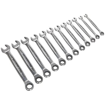 Sealey AK63922 12 Piece Ratchet Combination Spanner Set