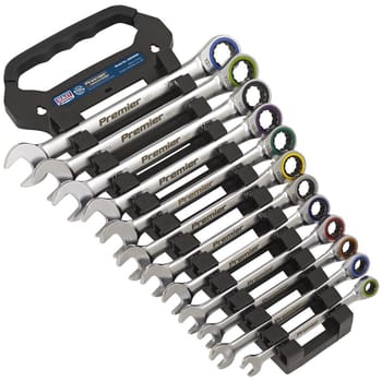 Sealey Platinum Series 12 Piece Ratchet Combination Spanner Set