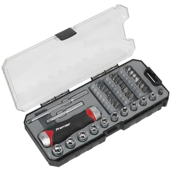 Sealey 38 Piece Fine Tooth Ratchet Screwdriver Accessory Set