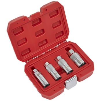 Sealey 4 Piece 3/8" Drive Spark Plug Socket Set