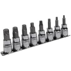 Sealey 8 Piece 3/8" Drive Lock On Hexagon Socket Bit Set Metric 