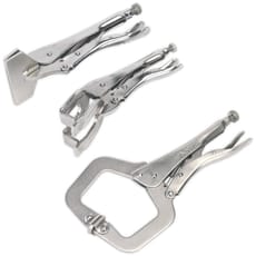 Sealey 3 Piece Sheet Metal and Welding Clamp Set
