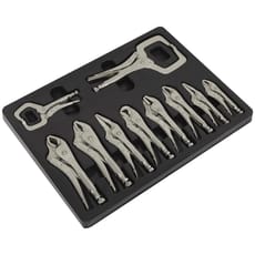 Sealey 10 Piece Locking Pliers Set in Module Tray