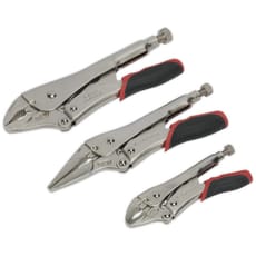Sealey 3 Piece Quick Release Locking Plier Set