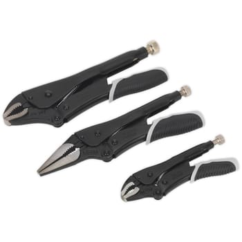 Sealey 3 Piece Locking Pliers Set