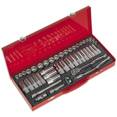 Sealey 45 Piece 3/8" Drive Hexagon WallDrive Socket Set