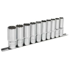 Sealey 10 Piece 1/2" Drive Deep Spline Torx Socket Set