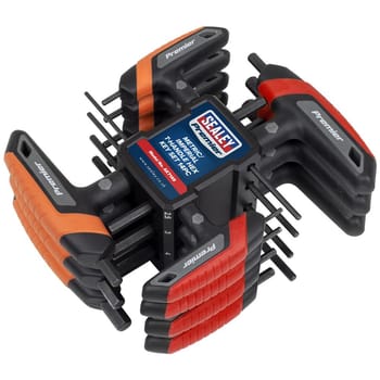 Sealey Premier 14 Piece T Handle Hexagon Alley Key Set Metric and Imperial