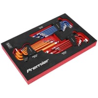 Sealey 27 Piece Hex Key Set in Foam Module Tray 