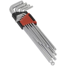 Sealey 9 Piece Lock On Ball End Hex Key Set Metric