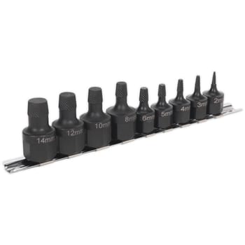 Sealey 9 Piece Stud and Bolt Extractor Set