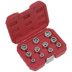 Sealey 11 Piece 3/8" Drive Bolt Extractor Socket Set Metric