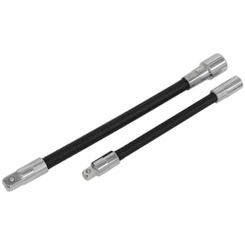 Sealey 2 Piece 1/4" and 3/8" Flexible Square Drive Extension Set