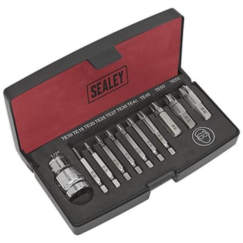 Sealey 11 Piece Torx Screw Extractor Set