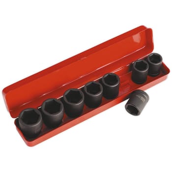 Sealey 9 Piece 3/4" Drive Hexagon Impact Socket Set