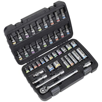Sealey Premier 42 Piece 3/8" Drive Socket and Socket Bit Set