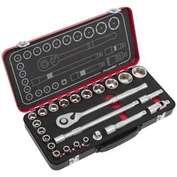 Sealey Premier Platinum Series 24 Piece 1/2" Drive Socket Set