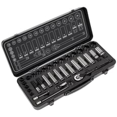 Sealey Black Series 34 Piece 3/8" Drive WallDrive Socket Set