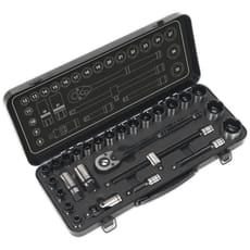 Sealey 28 Piece 1/2" Drive Hexagon Wall Socket Set