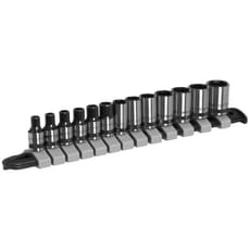 Sealey Black Series 13 Piece 1/4" Drive Hexagon Socket Set