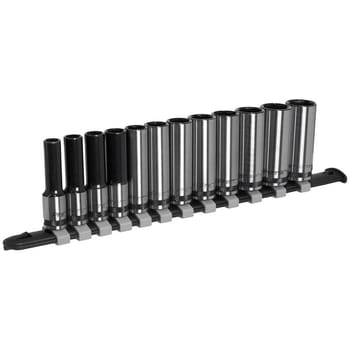 Sealey Black Series 12 Piece 3/8" Drive Deep Hexagon Socket Set
