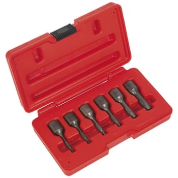 Sealey 6 Piece 3/8" Drive Screw Extractor Socket Set