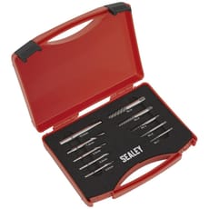 Sealey 10 Piece Step Drill Screw and Bolt Extractor Set