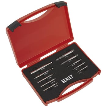 Sealey 10 Piece Step Drill Screw and Bolt Extractor Set