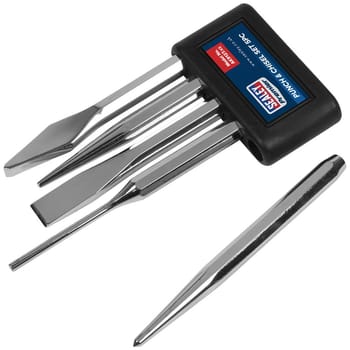 Sealey 5 Piece Punch and Chisel Set