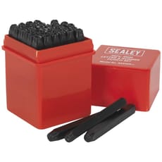 Sealey 36 Piece Letter and Number Punch Set