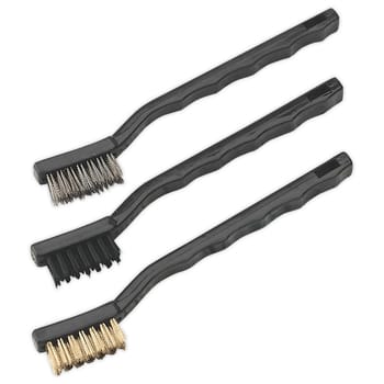 Sealey 3 Piece Mini Hand Brush Set