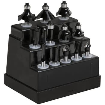 Sealey 12 Piece 1/4" Shank Router Bit Set