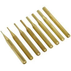 Sealey 8 Piece Brass Pin Punch Set