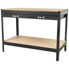 Sealey Metal Workbench with MDF Work Top and Drawer