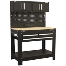 Sealey Superline Pro Workbench with Pegboard and Power Strip